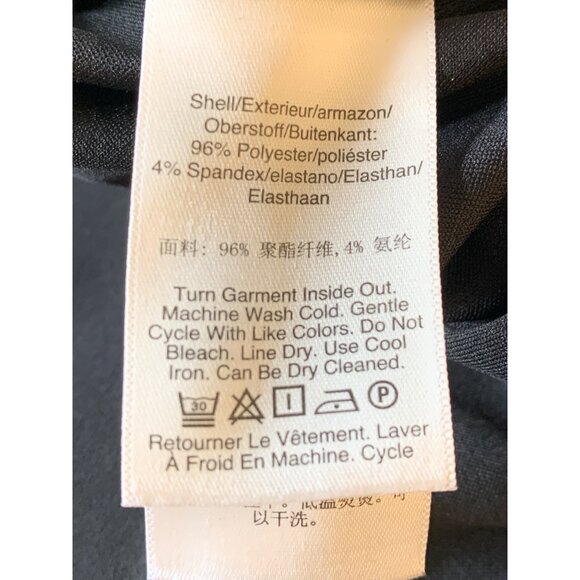 DKNY Black V-Neck Flutter Sleeve Crop Jumpsuit Size 16 RP10557 EUC Pockets - Picture 6 of 9